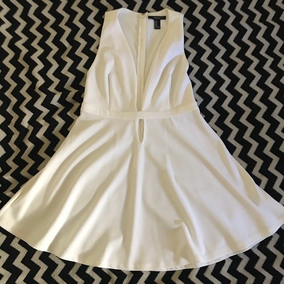 Ivory/Creme Razor Back Short Dress - Picture 1 of 4